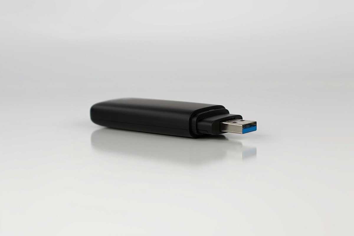 USB-флешка крупным планом